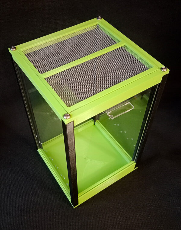 Terrarium PLEXI 5,6l (15*15*25) Green-Black - obrazek 3