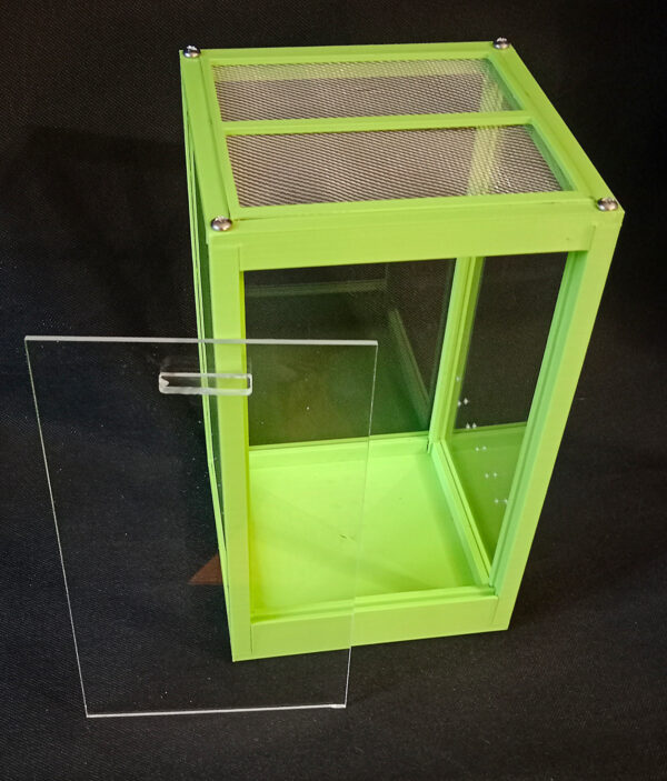 Terrarium PLEXI 5,6l (15*15*25) Green (light) - obrazek 3