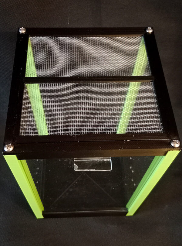 Terrarium PLEXI 5,6l (15*15*25) Black-Green - obrazek 3