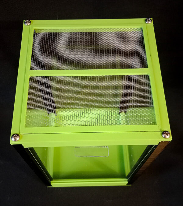Terrarium PLEXI 5,6l (15*15*25) Green-Black - obrazek 4