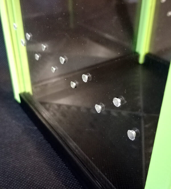 Terrarium PLEXI 5,6l (15*15*25) Black-Green - obrazek 4