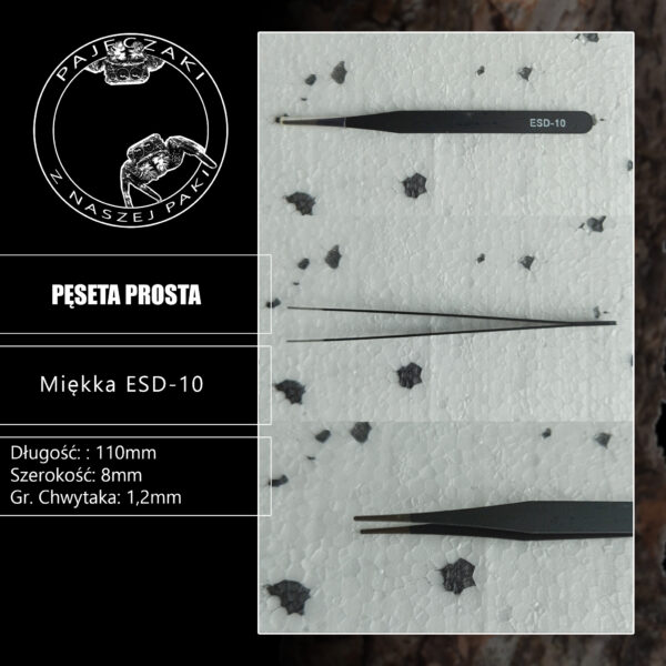 Pęseta prosta 11cm
