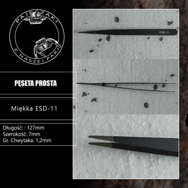 Pęseta prosta 12cm