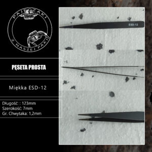 Pęseta prosta 12cm
